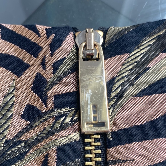 TED BAKER Louryn Palm Pattern Jacquard Dress Size 10 US (Ted Size 4) - Picture 6 of 10